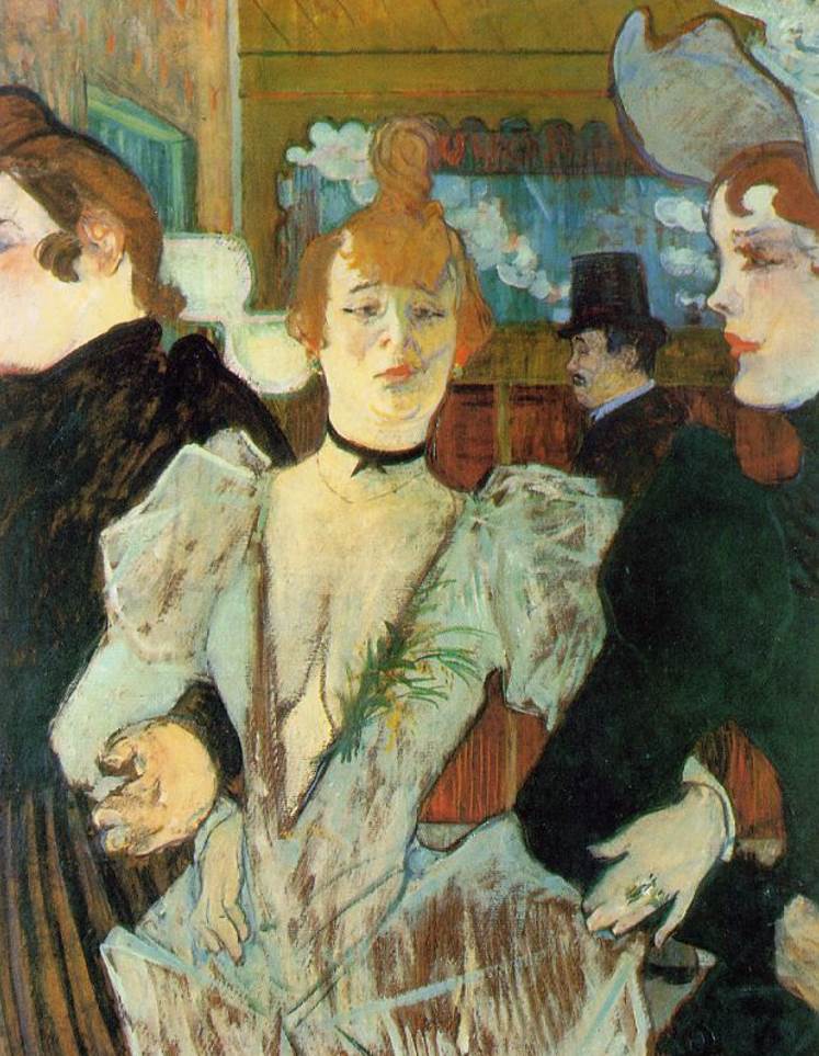 La Goulue Arriving at the Moulin Rouge by Henri de Toulouse Lautrec