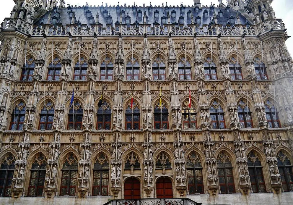 Leuven Town Hall exterior detail