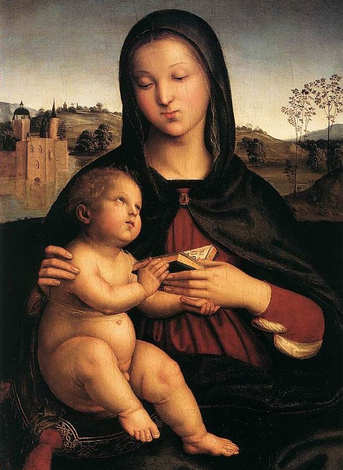 Madonna and Child with Book by Raphael