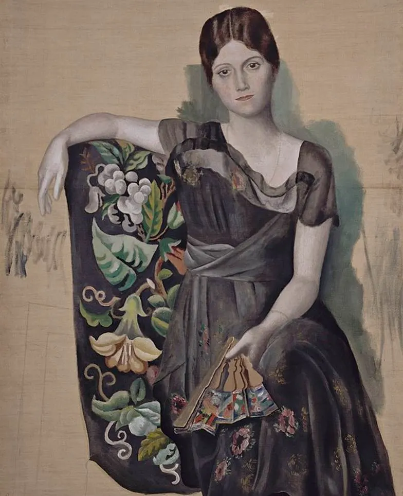 Portrait of Olga in an Armchair by Pablo Picasso