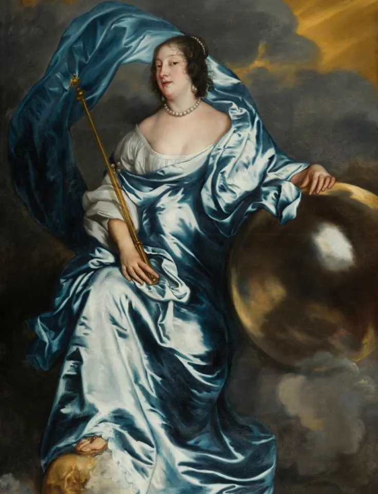 Rachel de Ruvigny Countess of Southampton as Fortune by Anthony van Dyck
