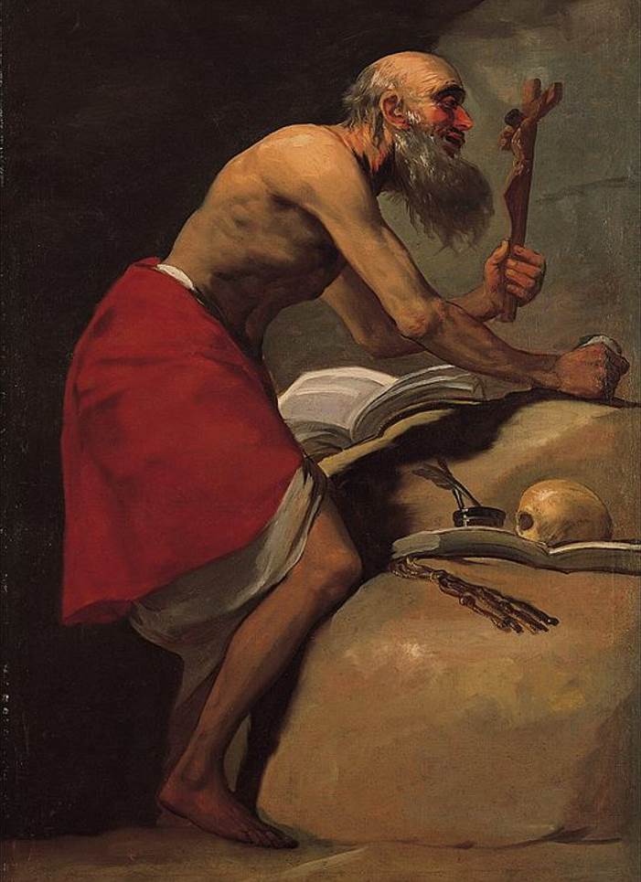 Saint Jerome in Penitence by Francisco Goya