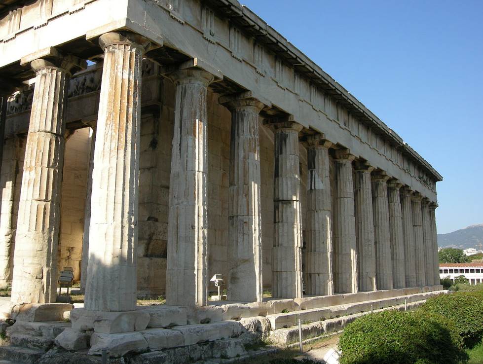 Temple of Hephaestus detail