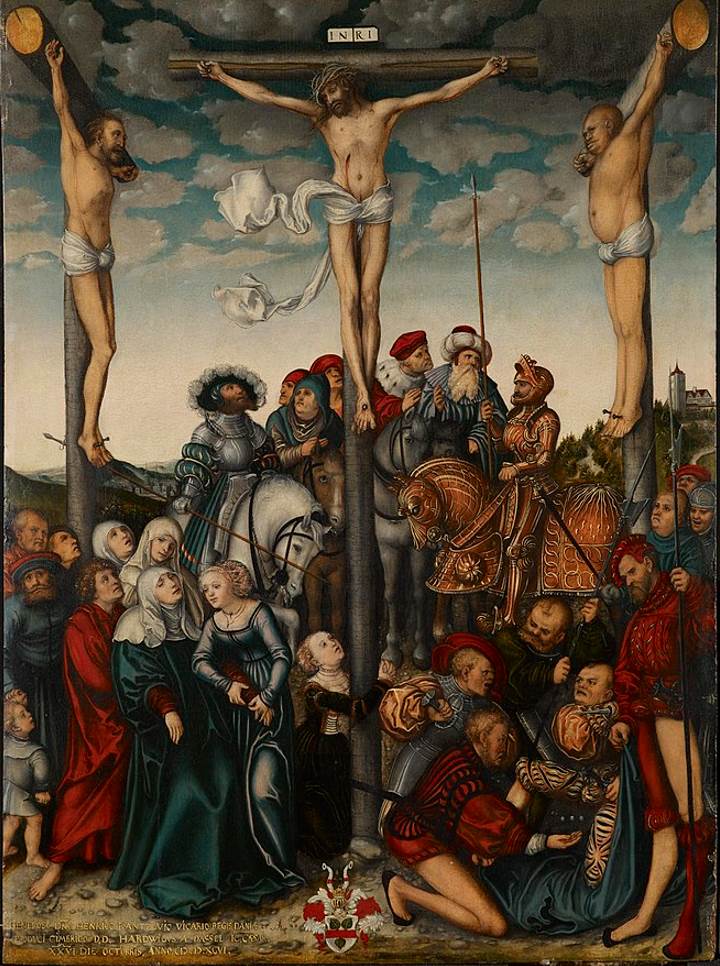 The Crucifixion by Lucas Cranach the Elder