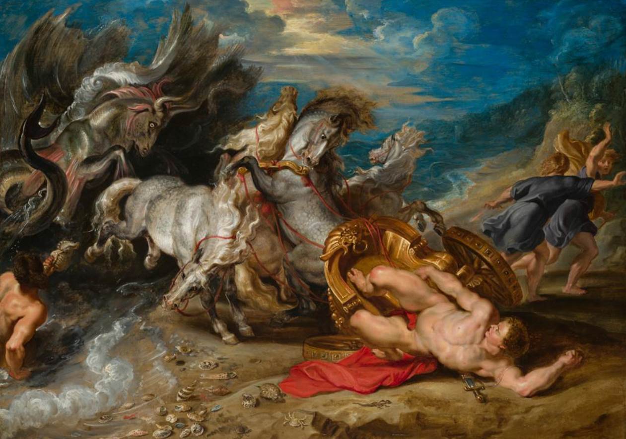 The Death of Hippolytus by Peter Paul Rubens