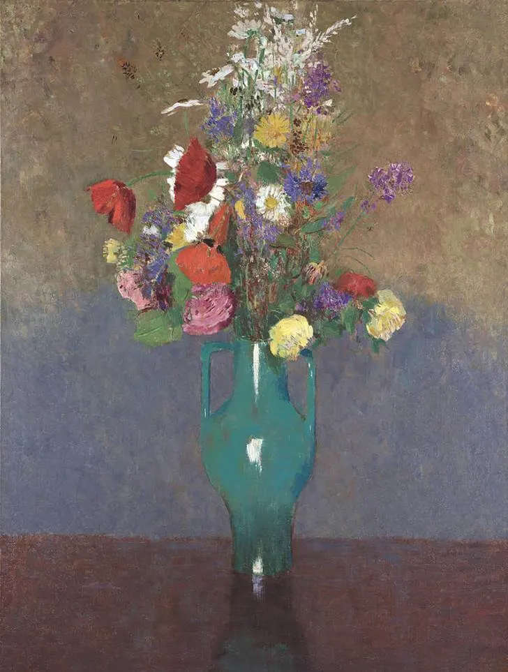The Green Vase by Odilon Redon