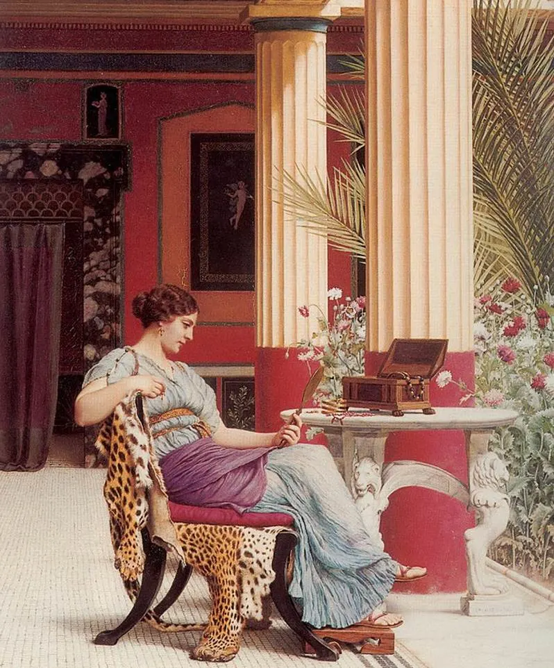 The Jewel Casket by John William Godward