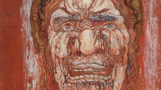 Famous scary paintings The Man of Sorrows by James Ensor