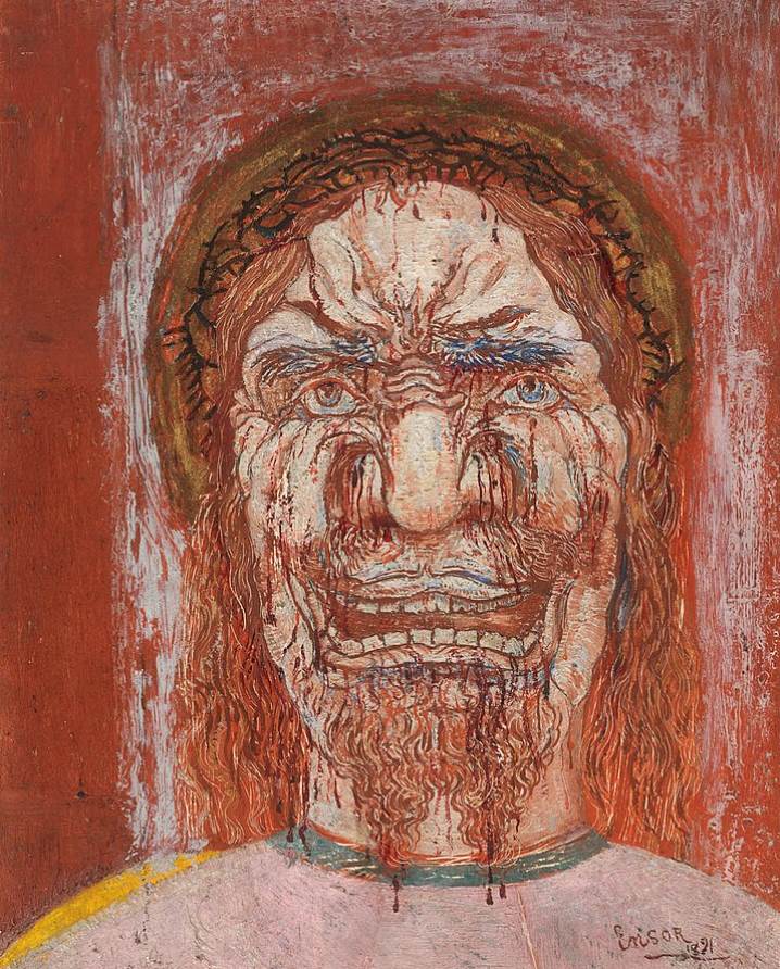The Man of Sorrows by James Ensor