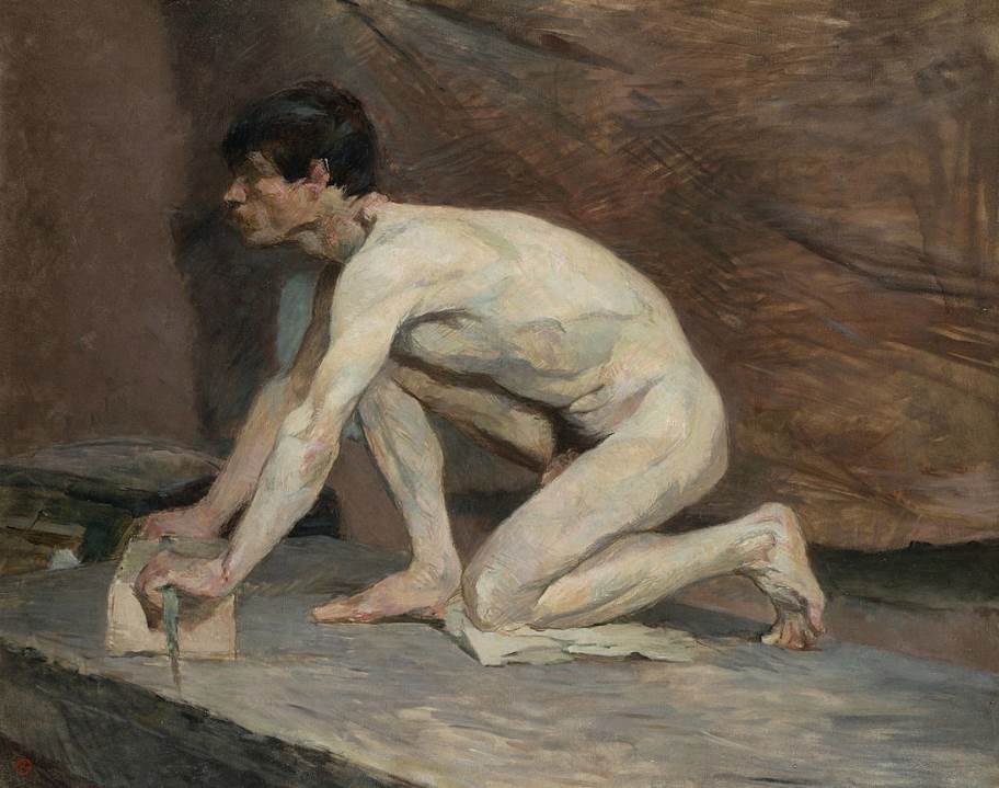 The Marble Polisher by Henri de Toulouse Lautrec