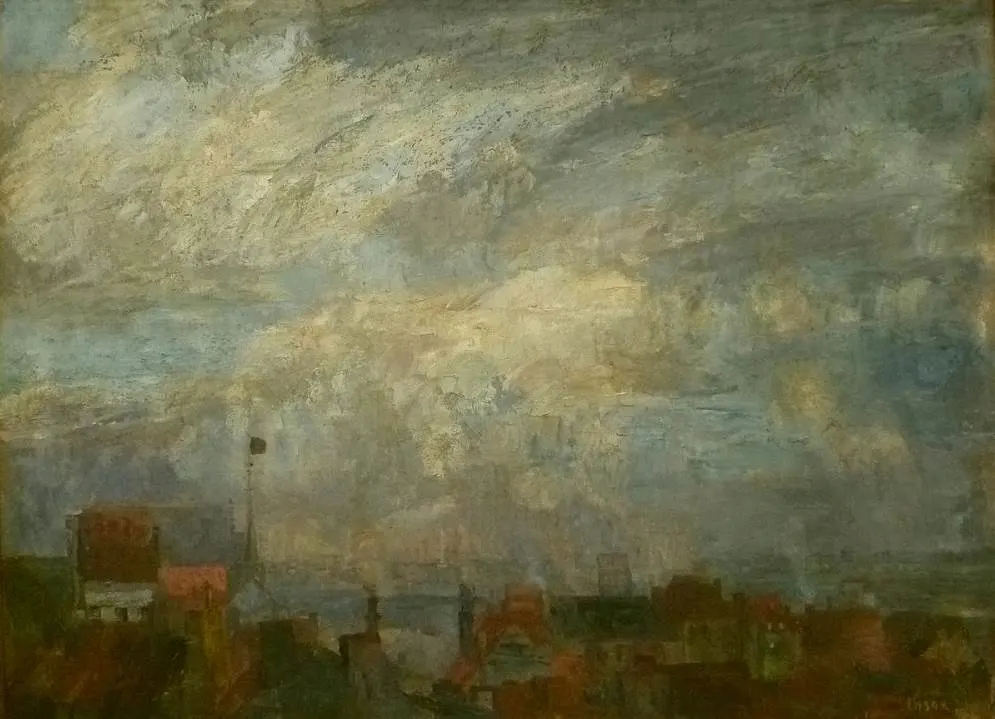 The Rooftops of Ostend by James Ensor