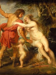 Venus and Adonis by Peter Paul Rubens full view