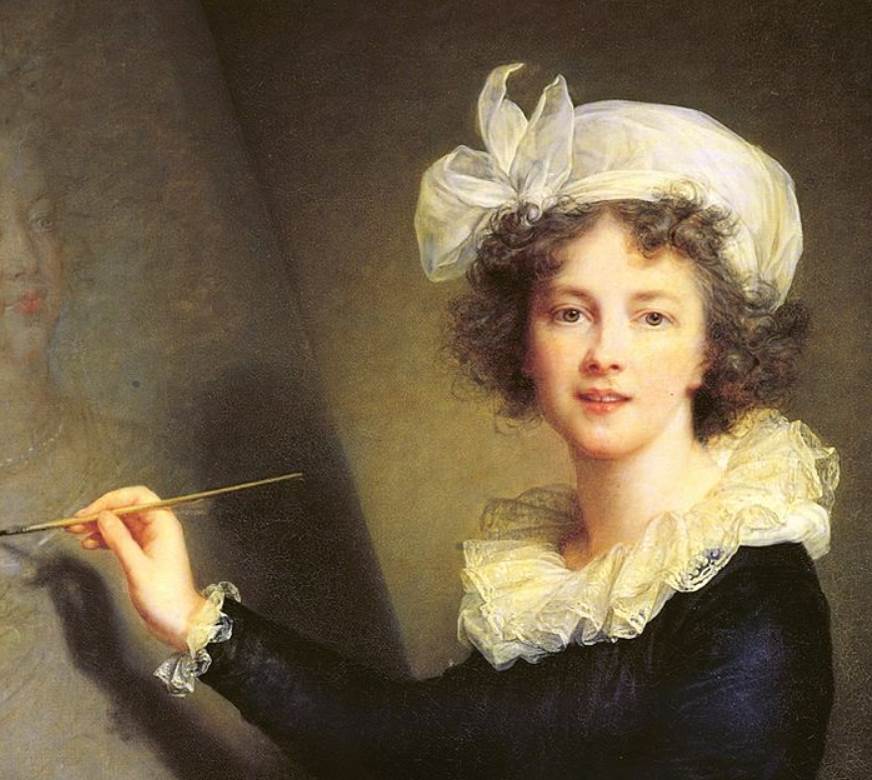 Vigee Le Brun Self portrait painting Marie Antoinette