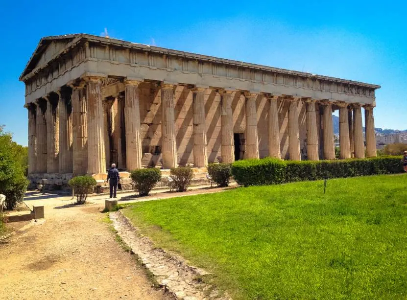 When was the temple of Hephaestus built