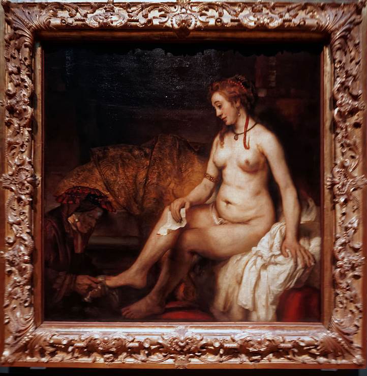 Bathsheba at her bath by Rembrandt dimensions