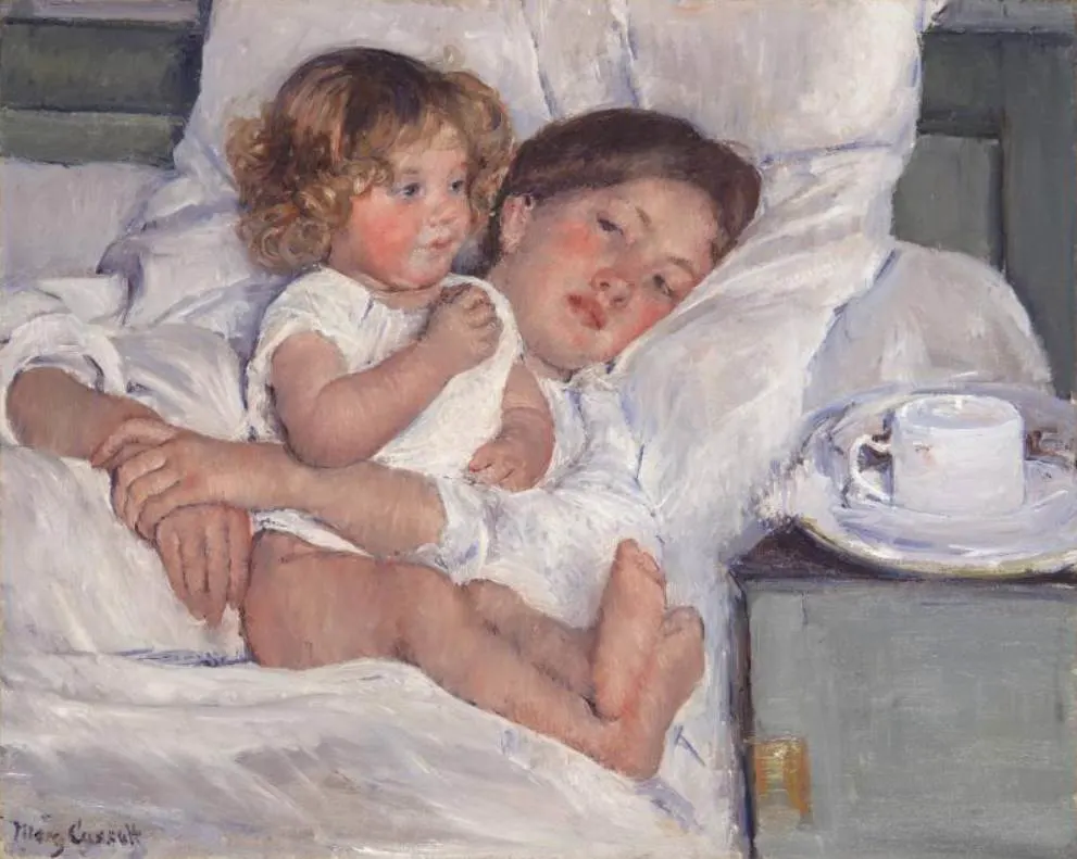 Breakfast in Bed by Mary Cassatt