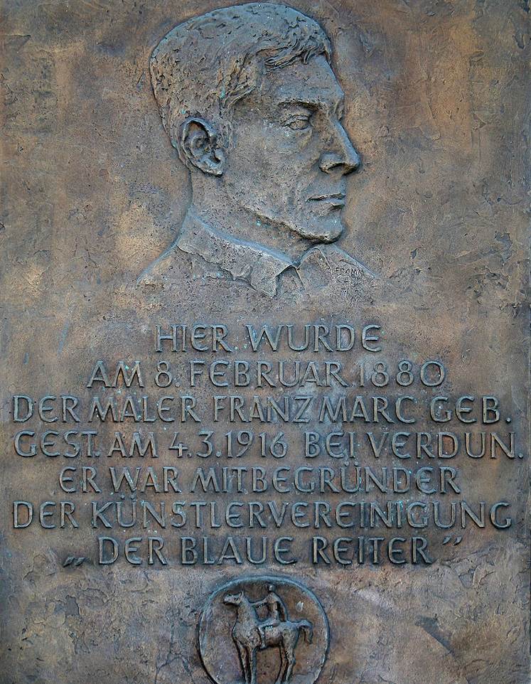 Franz Marc plaque