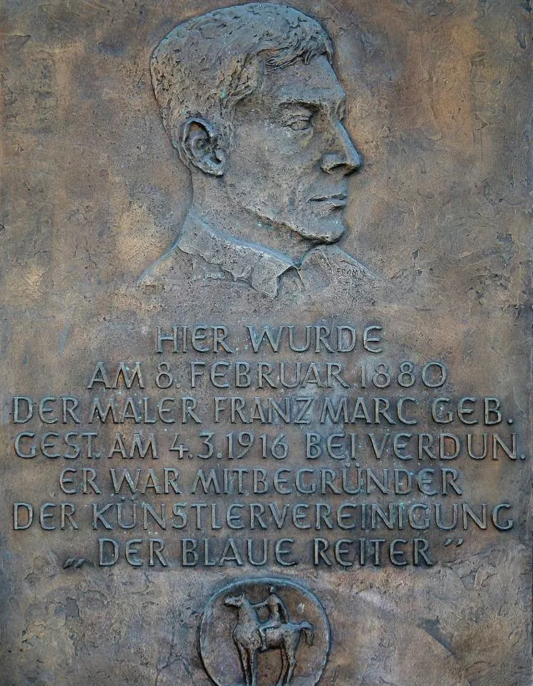 Franz Marc plaque