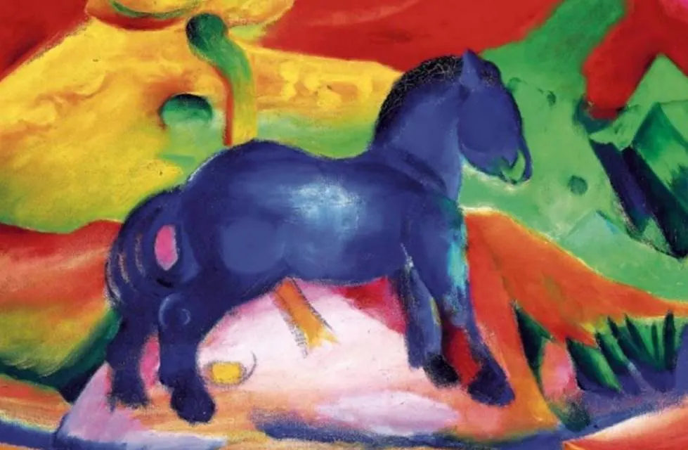 Little Blue Horse by Franz Marc