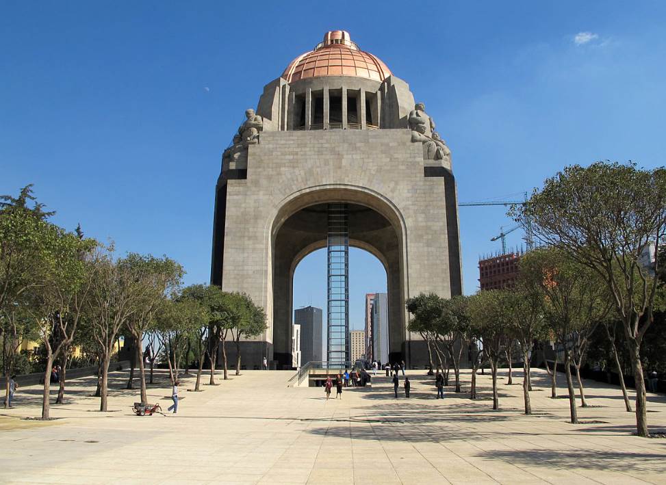 Monument to the Revolution in Mexico City museum entrance