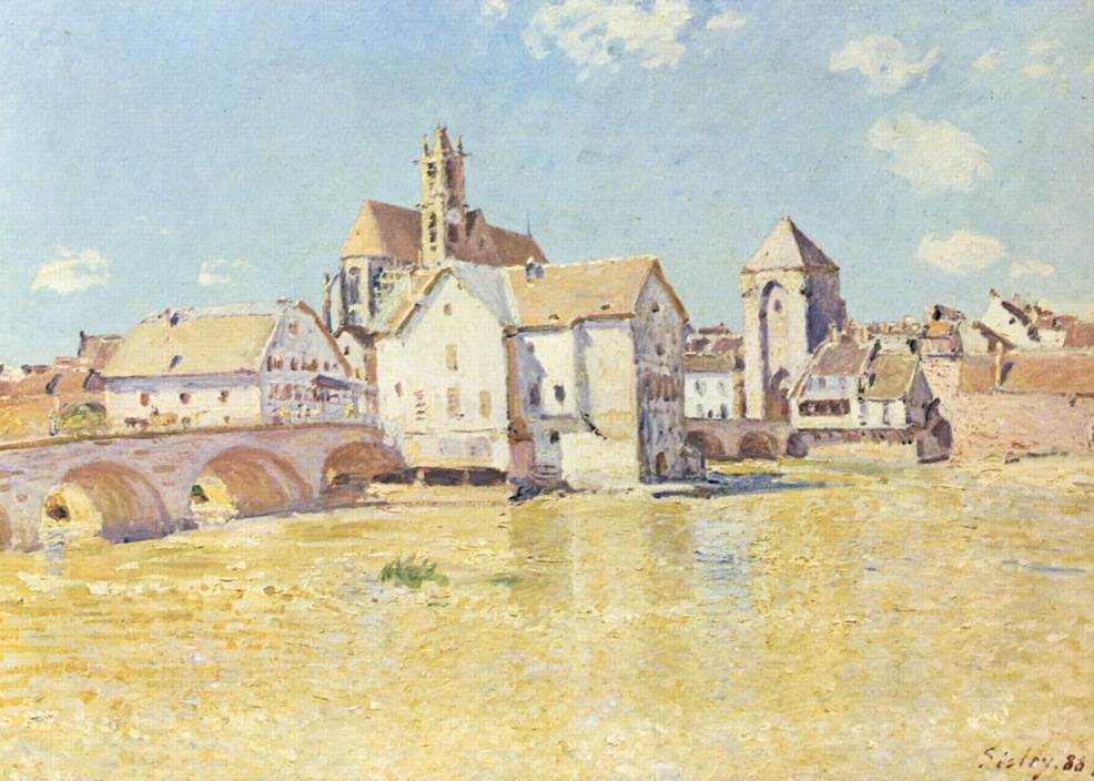 Moret sur Loing by Alfred Sisley 1888