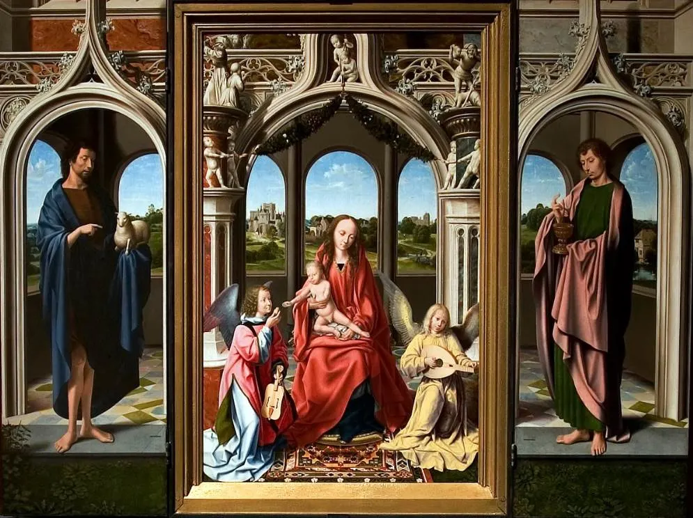 Morrison Triptych by Master of the Morrison Triptych