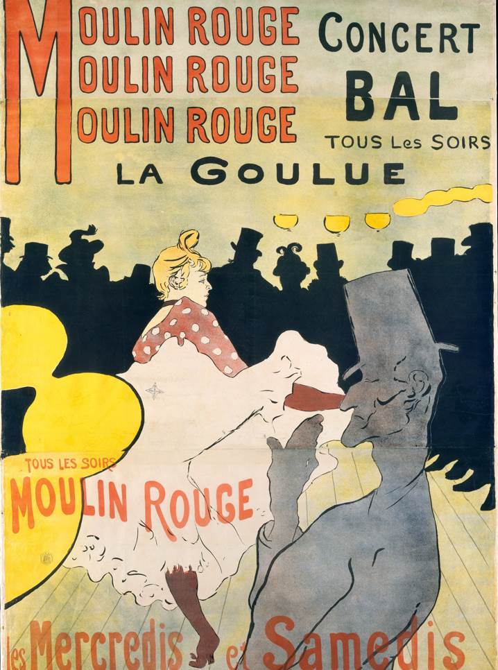 Moulin Rouge poster by Toulouse Lautrec