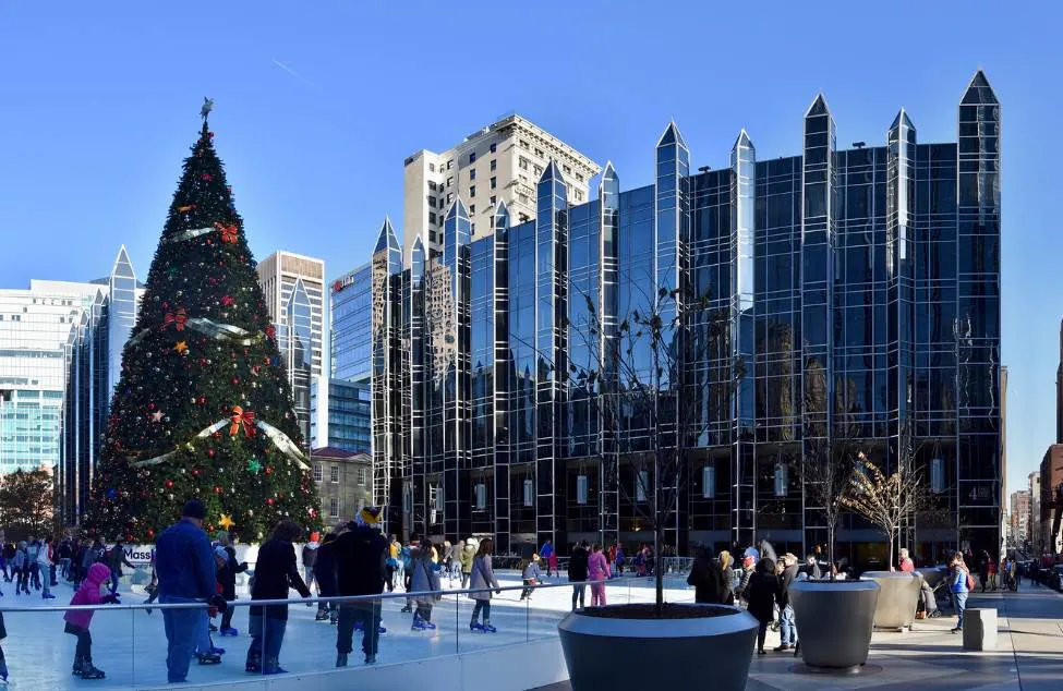PPG Plaza Ice Rink Pittsburgh