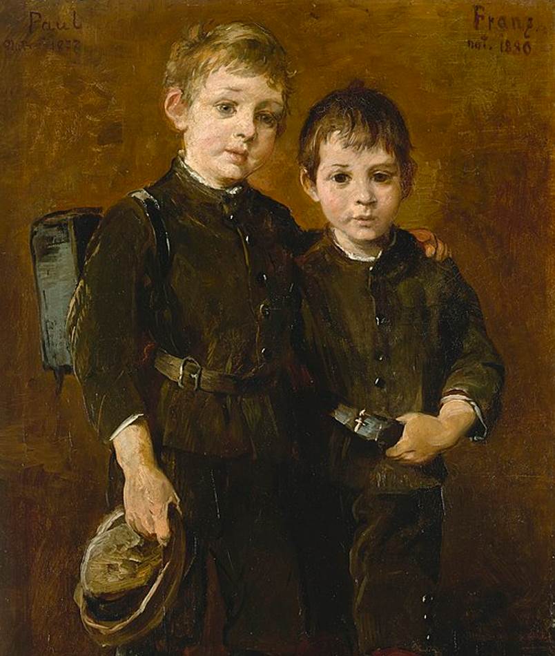 Paul and Franz Marc as children