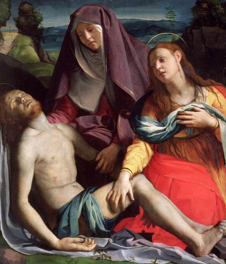 Pieta with Mary Magdalene by Bronzino