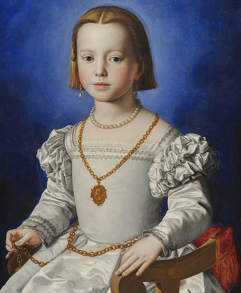 Portrait of Bia de Medici by Bronzino