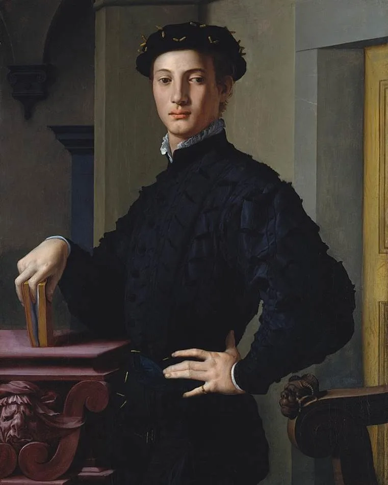 Portrait of a Young Man with a Book by Bronzino