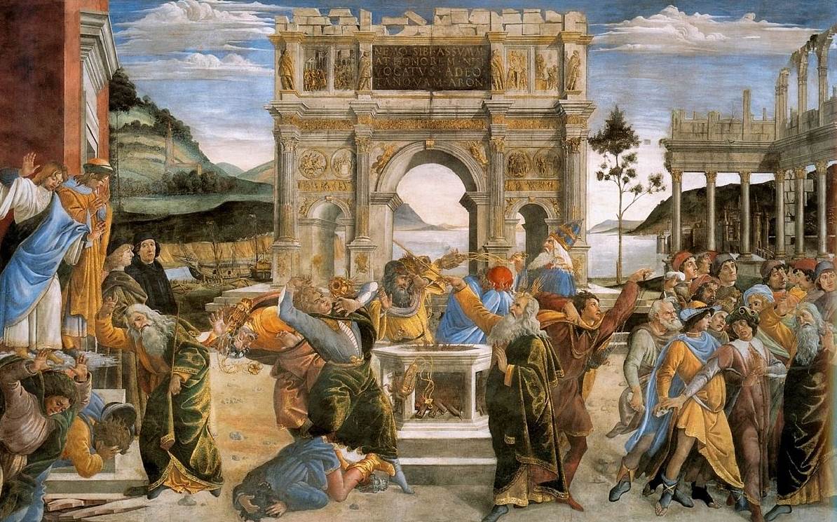 Punishment of the Sons of Korah by Sandro Botticelli