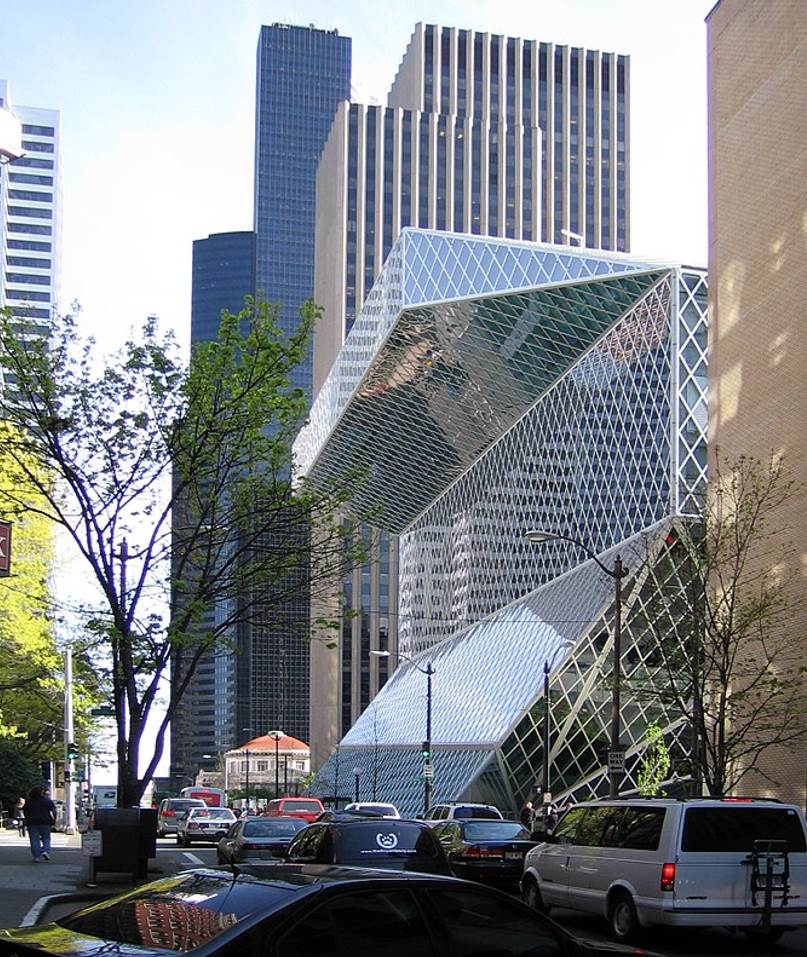 Seattle Central Library street view