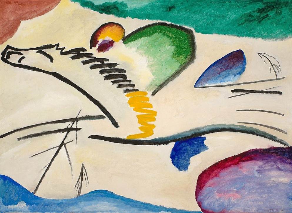 The Rider Lyrical by Wassily Kandinsky