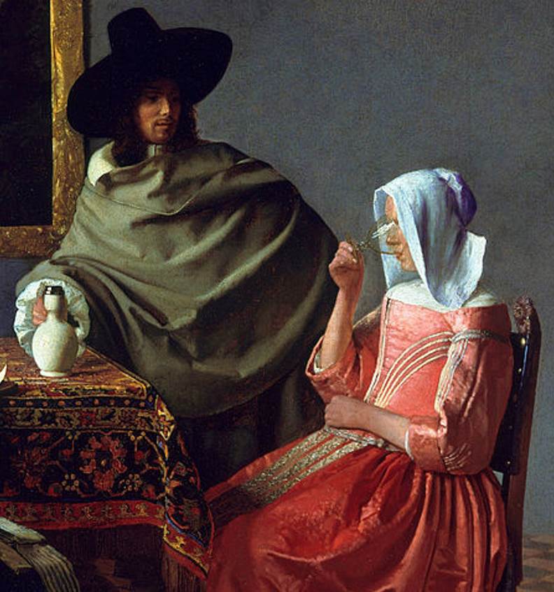 The Wine Glass by Johannes Vermeer analysis