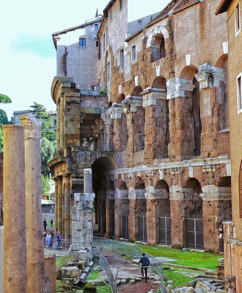 Theater of Marcellus red bricks