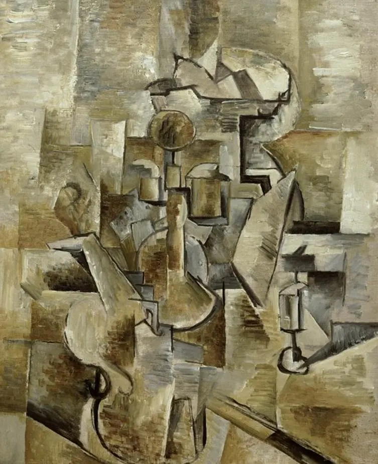 Violin and Candlestick by Georges Braque