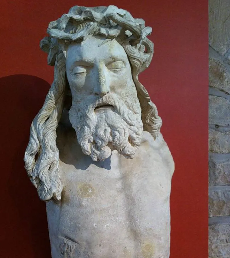 Well of Moses torso of Christ