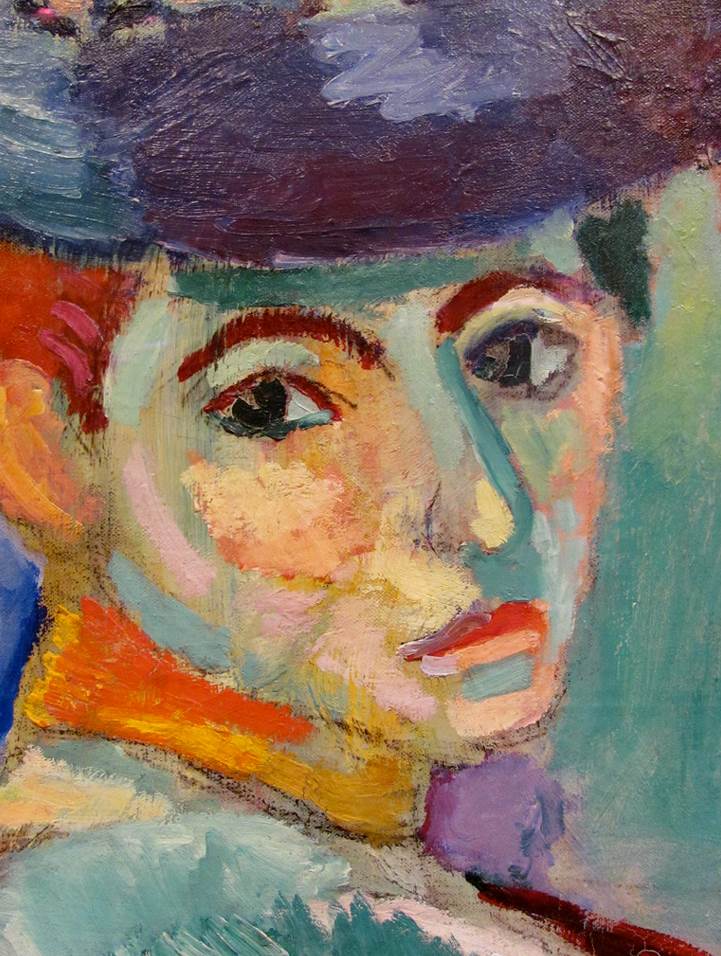 Woman with a Hat Matisse detail