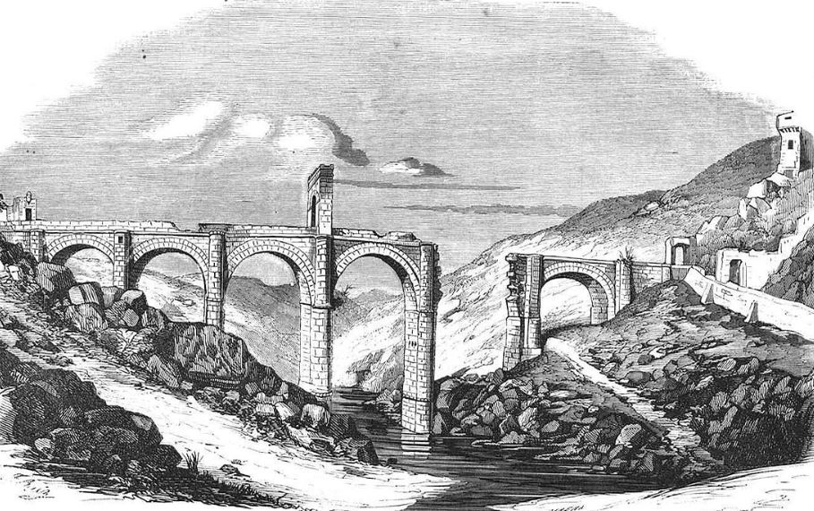 Alcantara Bridge in the 19th century