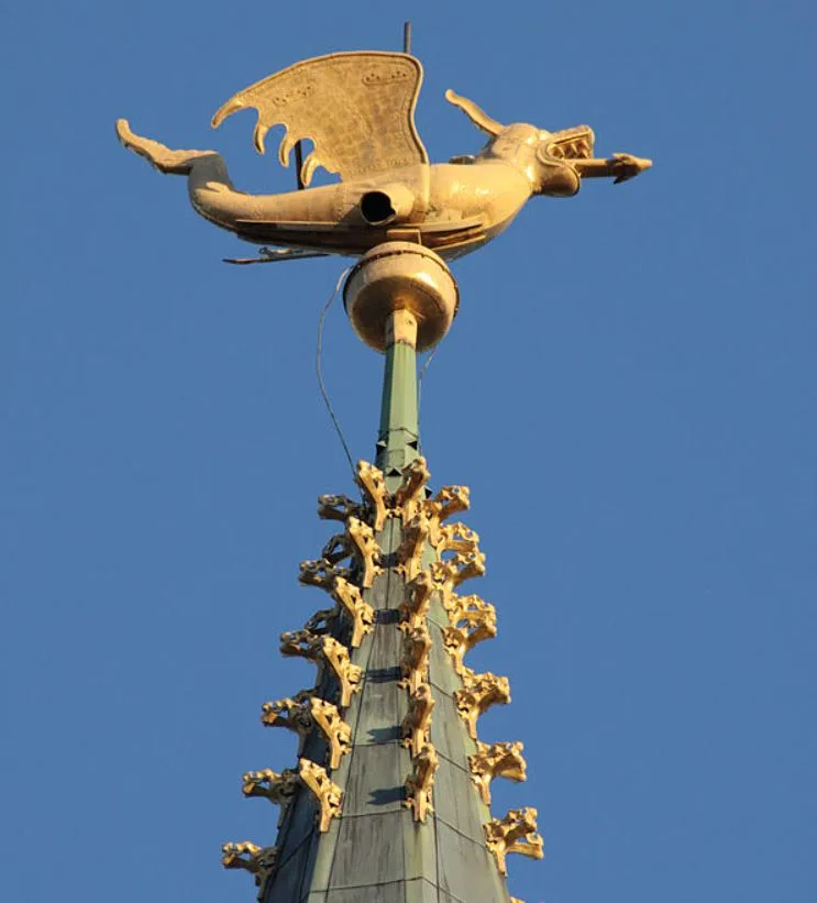 Belfry of Ghent gilded dragon