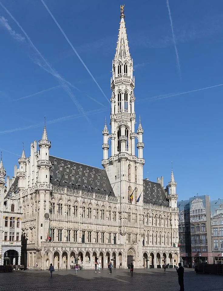 Brussels Town Hall Gothic Buildings