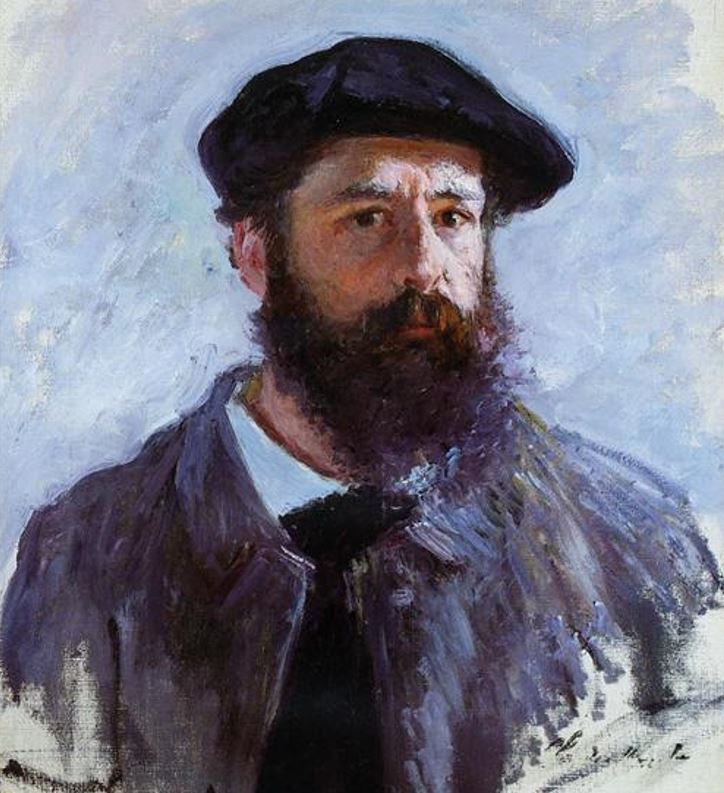 Claude Monet portrait with berret