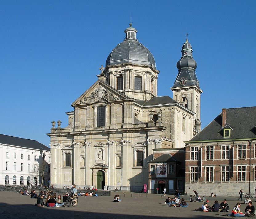 Famous buildings in Ghent Saint Peters church