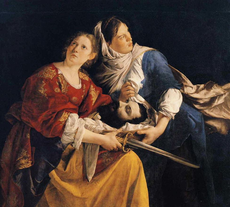 Judith and Her Maidservant with the Head of Holofernes by Orazio Gentileschi