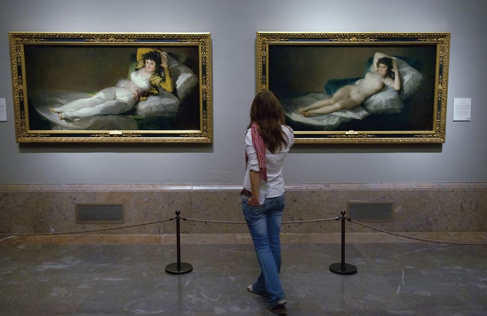 La Maja Desnuda and Vestida in the Prado