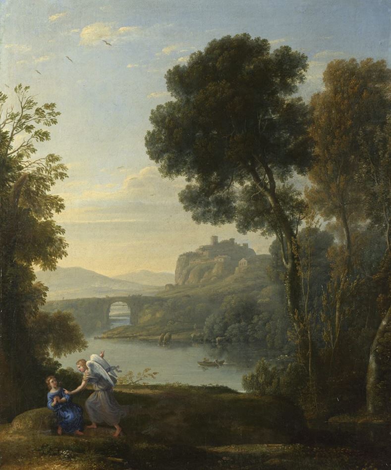 Landscape with Hagar and the Angel by Claude Lorrain