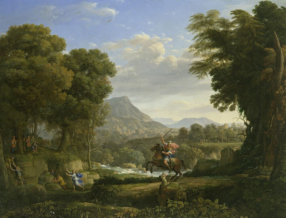 Landscape with Saint George and the Dragon by Claude Lorraine Wadsworth Atheneum Paintings