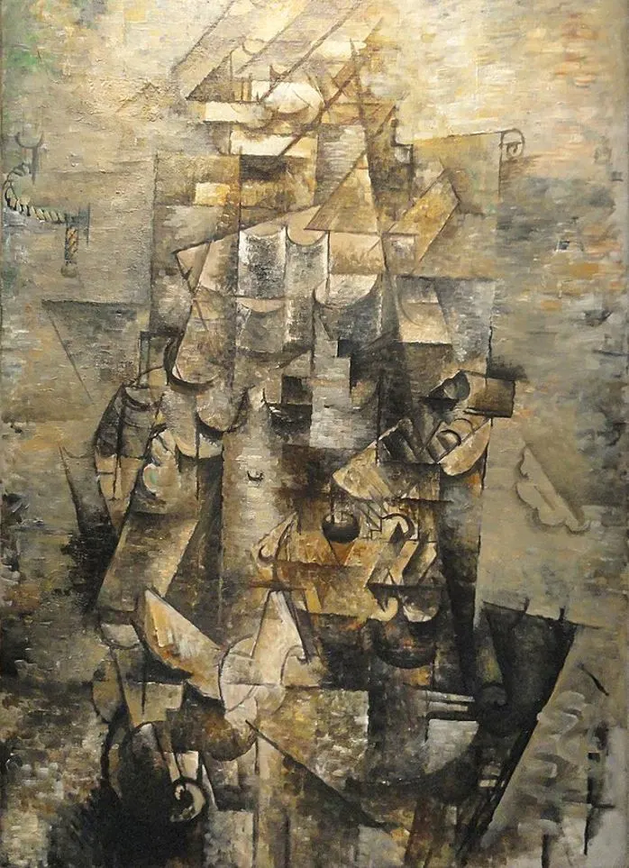 Man with a Guitar by Georges Braque